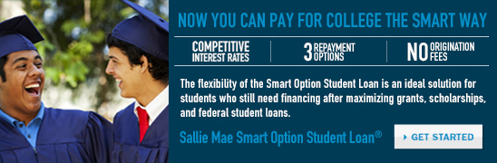Pay for college the smart way with Sallie Mae!